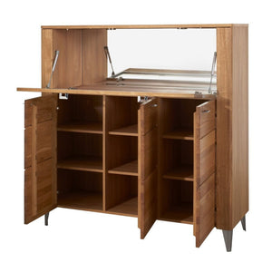 3 Door Display Unit - LATINA | Solid Oak Wood