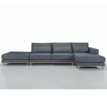 Load image into Gallery viewer, AMBRA Corner Sofa with pouf | Many Fabrics To Choose From