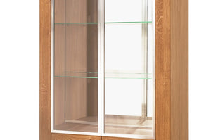 2 Door Display Unit - LATINA | Solid Oak Wood
