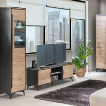 Load image into Gallery viewer, Simple Display Cabinet Unit - GAPPA | BLACK | laminated chipboard