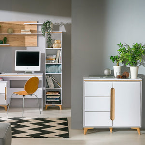 Modern Style Small Sideboard - GAPPA | WHITE | laminated chipboard