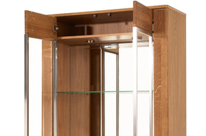 2 Door Display Unit - LATINA | Solid Oak Wood