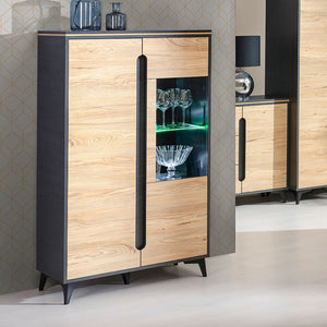 Unique Display Cabinet - GAPPA | BLACK | laminated chipboard
