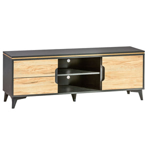 Unique TV Stand - GAPPA | BLACK | laminated chipboard