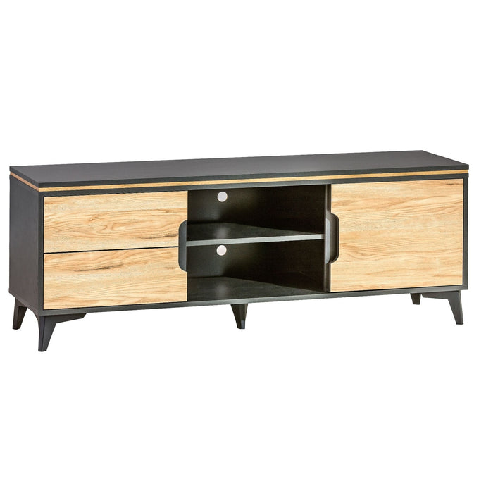 Unique TV Stand - GAPPA | BLACK | laminated chipboard
