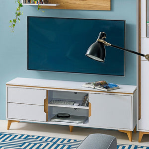 Unique TV Stand - GAPPA | WHITE | laminated chipboard