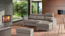 Load image into Gallery viewer, TERRACE Modern footstool | Many upholstery materials