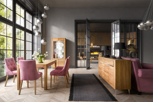 2 Door Display Unit - LATINA | Solid Oak Wood