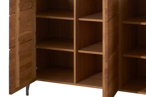3 Door Display Unit - LATINA | Solid Oak Wood