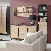 Load image into Gallery viewer, Modern Style Sideboard - GAPPA | BLACK | laminated chipboard