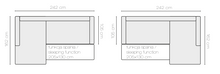 Load image into Gallery viewer, EASTWOODS | NEW Medium Size Corner Sofa &quot;CARAM&quot; | 2420mm X 1620mm | Many materials | 2020 Design - EASTWOODS
