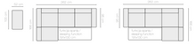Load image into Gallery viewer, EASTWOODS | NEW Medium Size Corner Sofa &quot;ESOTTO&quot; | 2620mm X 1660mm | Many materials | 2020 Design - EASTWOODS