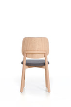 Load image into Gallery viewer, Set of 2 LOREM Scandinavian Chairs | solid beech wood base, upholstered seat &amp; backrest,