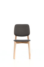 Load image into Gallery viewer, Set of 2 LOREM Scandinavian Chairs | solid beech wood base, upholstered seat &amp; backrest,
