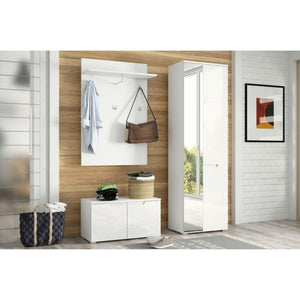 Modern Hanging Panel With Hooks - SELENE | laminated chipboard
