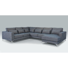 Załaduj obraz do przeglądarki galerii, AMBRA Sofa w kształcie litery U | Dostępne w wielu materiałach.