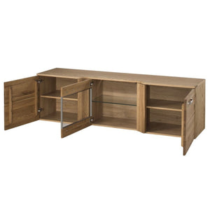 Small 3-Doors Sideboard - LOCARNO | Solid Oak Wood