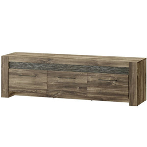 Stylowa drewniana szafka RTV - BELVEDER | solidne drewno dębowe