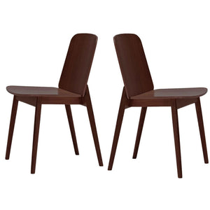 Set of 2 New Prop Chairs | Solid Beech Wood | Brown 151