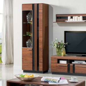 2 Door Display Unit (L) - PORTI | Solid Wood