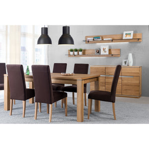 Large Wall Shelve - TORINO Collection! | Solid Oak Wood & Glass