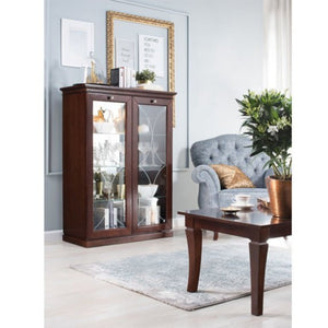 Stylish 2 Door Display Cabinet - GRENADA | Furniture Board