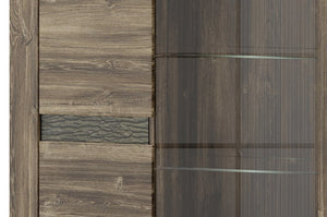 EASTWOODS | Stylish Modern Wood Medium 2 Door Display Cabinet - BELVEDER Collection! | 2020 - EASTWOODS