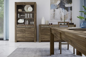 EASTWOODS | Stylish Modern Wood Medium 2 Door Display Cabinet - BELVEDER Collection! | 2020 - EASTWOODS