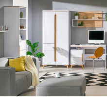 Load image into Gallery viewer, Modern Wardrobe - GAPPA | WHITE | laminated chipboard