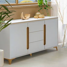 Load image into Gallery viewer, Modern Style Sideboard - GAPPA | BLACK | laminated chipboard
