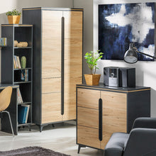 Load image into Gallery viewer, Unique Shelving Unit - GAPPA | BLACK | laminated chipboard