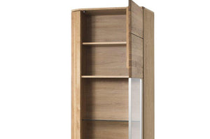 EASTWOODS |  Modern Solid Wood 1 Door Display Unit (R)- LOCARNO Collection! | 2020 - EASTWOODS