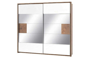 EASTWOODS |  Modern Solid Wood 2-Door Wardrobe with Mirror - LIVORNO Collection! | 2020 - EASTWOODS