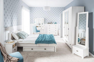 EASTWOODS |  Modern Solid Wood Floor Mirror With 1 Drawer - MADISON Collection! | 2020 - EASTWOODS