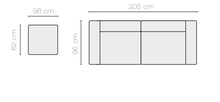 Load image into Gallery viewer, EASTWOODS | NEW 2 Seater Sofa &quot;AMELIA&quot; | 2050mm X 950mm | Many materials | 2020 Design - EASTWOODS