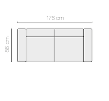Load image into Gallery viewer, EASTWOODS | NEW 2 Seater Sofa &quot;NEPTUN&quot; | 1760mm X 860mm | Many materials | 2020 Design - EASTWOODS