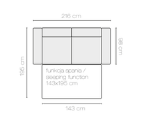 Load image into Gallery viewer, EASTWOODS | NEW 3 Seater Sofa &quot;BLANCA&quot; | 2160mm X 980mm | Many materials | 2020 Design - EASTWOODS