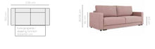 Załaduj obraz do przeglądarki galerii, EASTWOODS | NEW 3 Seater Sofa &quot;MARCO&quot; | 2350mm X 1000mm | Many materials | 2020 Design - EASTWOODS